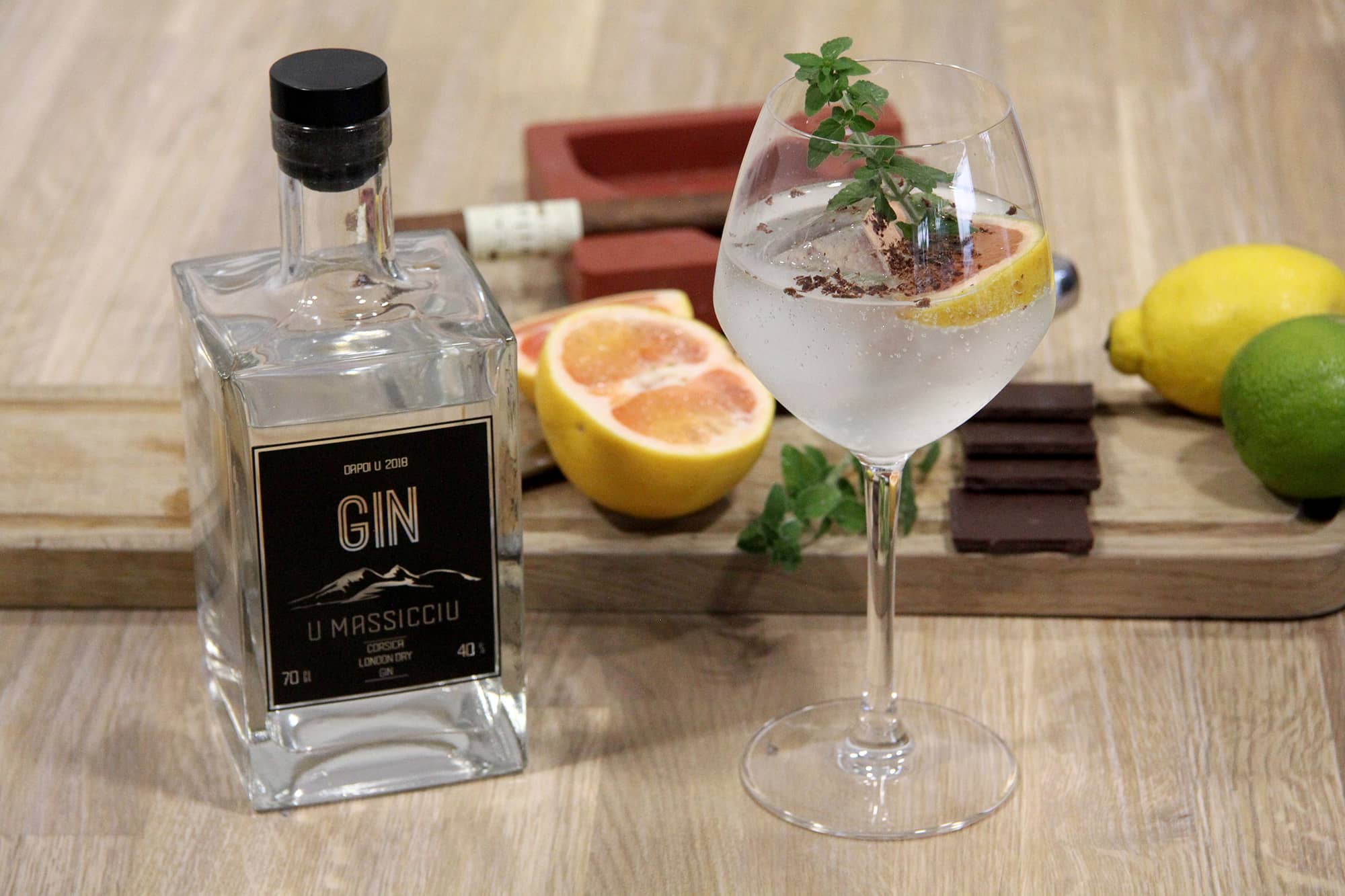 Recette originale du Gin Tonic façon « U Massicciu » à la Népita et au  Chocolat